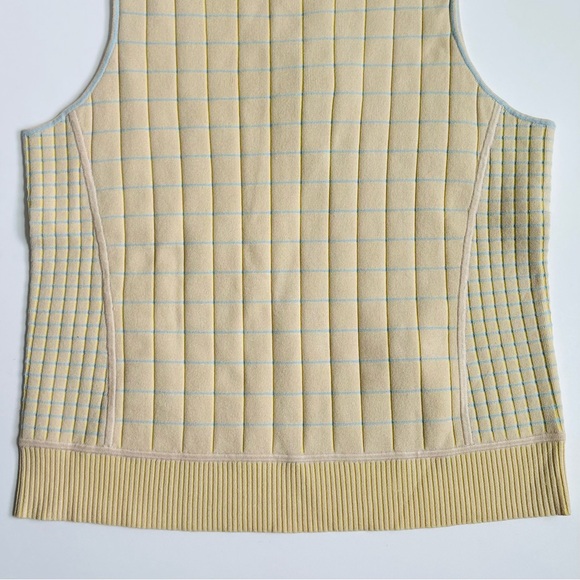 Carlisle Collection Salutation Sleeveless Top Blouse Yellow Size Large - Picture 14 of 16